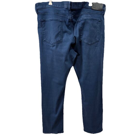 Paige Men’s Size 38x30 Navy Federal Straight Jeans Dark Wash Pocket Stretch City - Picture 2 of 9